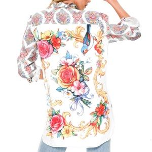 Aratta Floral Button Down Shirt - Multicolor